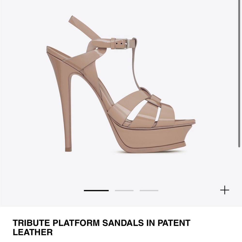YSL NUDE HEELS size 38 EU 5.3” heel